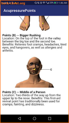 Learn Acupressure Points Acupuncture Tips screenshot