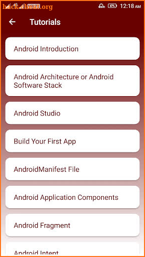 Learn Android Tutorial - Android App Development screenshot