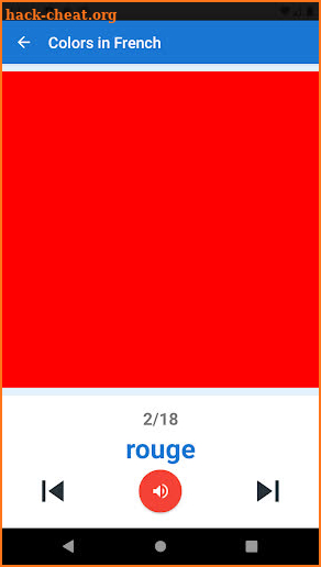 Learn Colors in French screenshot