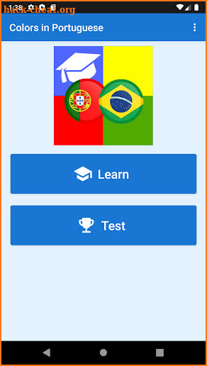 Learn Colors in Portuguese screenshot