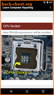Learn Computer Repairing screenshot