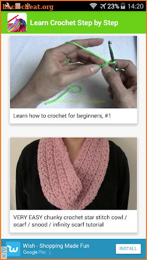 Learn Crochet Step by Step screenshot