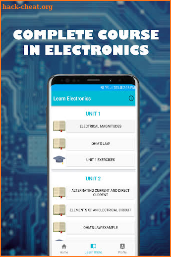Learn electronics screenshot
