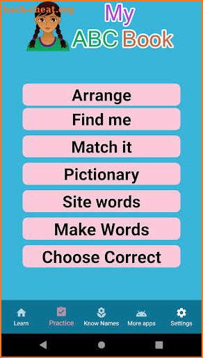 Learn English from ABC to word reading. screenshot