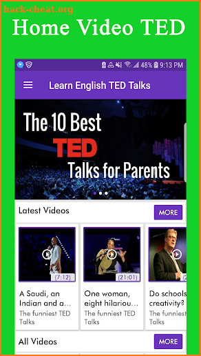 Learn english with video ted talks subtitles screenshot