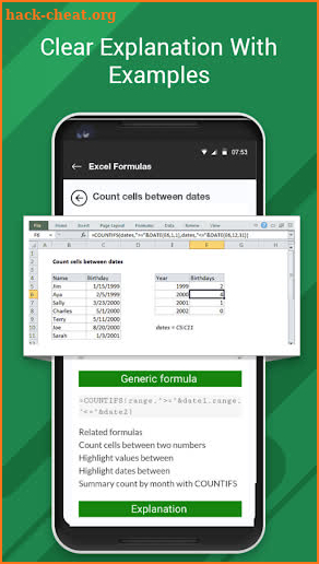 Learn Excel formulas - Excel functions Offline screenshot