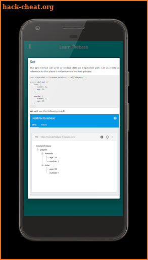 Learn Firebase screenshot