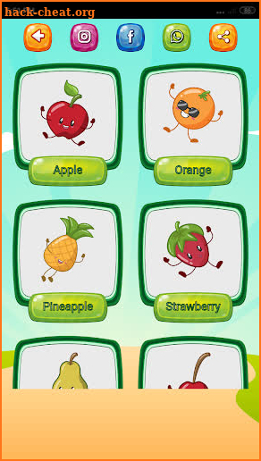 Learn Fruits and Vegetables screenshot