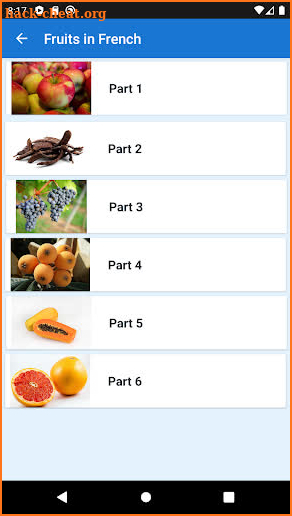 Learn Fruits in French screenshot