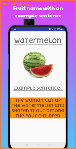 Learn Fruits Name for Kids screenshot