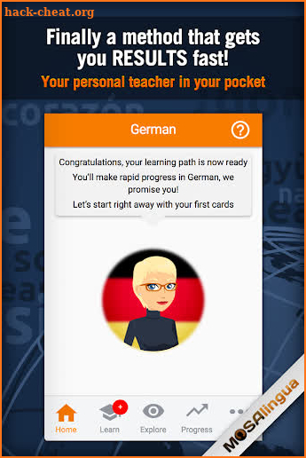 Learn German with MosaLingua screenshot