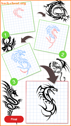 Learn How To Draw A Dragon 2018 screenshot