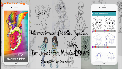 Learn How to Draw Aikatsu Stars all characters screenshot