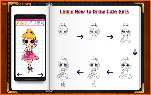 Learn How to Draw Chibi Cute Girls screenshot