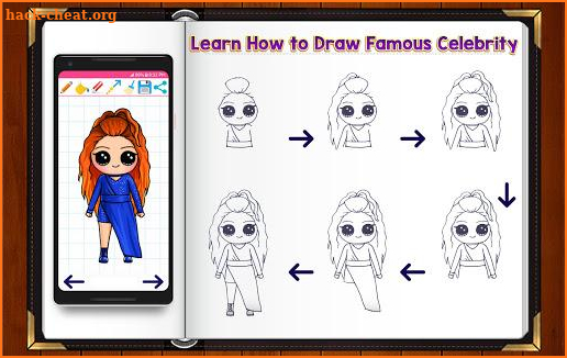 learn how to draw cute girls and coloring screenshot