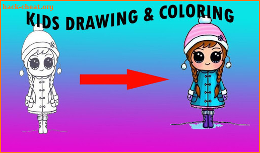learn how to draw cute girls and coloring screenshot