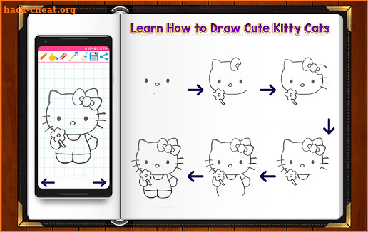 Learn How to Draw Cute Kitty Cat Characters screenshot