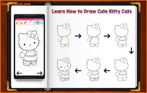 Learn How to Draw Cute Kitty Cat Characters screenshot