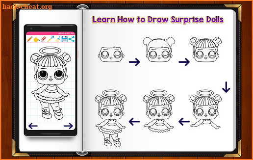 Learn How to Draw Cute Surprise Dolls screenshot