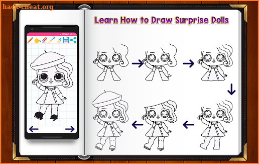 Learn How to Draw Cute Surprise Dolls screenshot