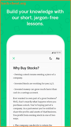 Learn: how to invest in stocks screenshot