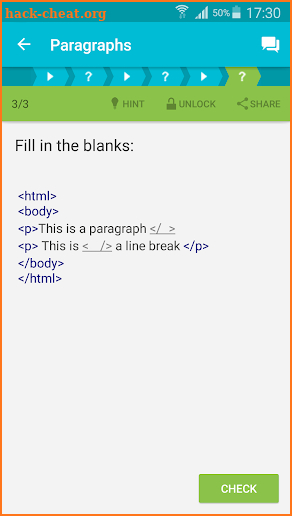 Learn HTML screenshot