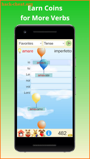 Learn Italian Verb Conjugations with Verbugator screenshot