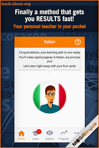 Learn Italian with MosaLingua screenshot