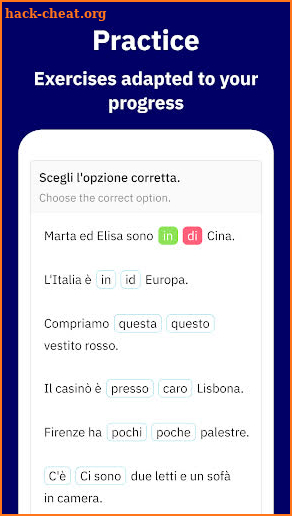 Learn Italian with Wlingua screenshot