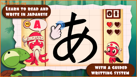 Learn Japanese with Tako - Hiragana Katakana Kanji screenshot