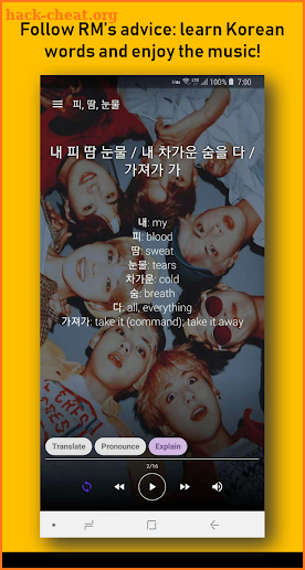 Learn Korean with BTS screenshot