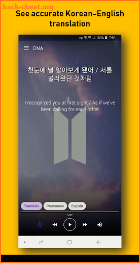 Learn Korean with BTS screenshot