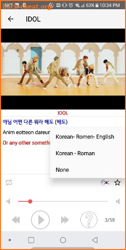 Learn Korean with Kpop screenshot