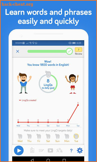 Learn Languages with LingQ | Spanish, French, SRS screenshot