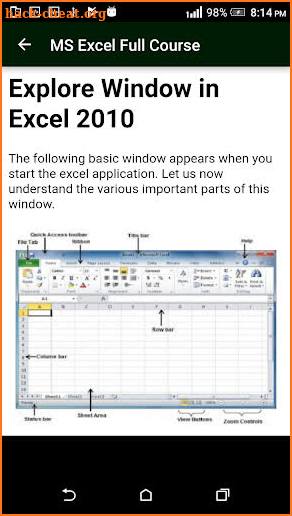 Learn MS Excel (Basic & Advance Course) screenshot