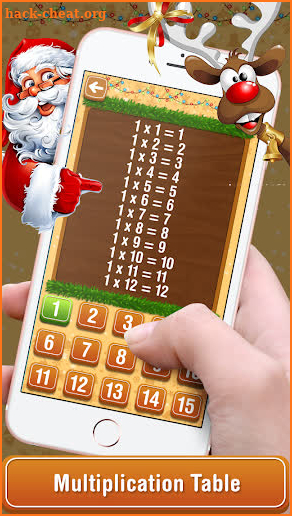 Learn Multiplication Table - Christmas Math Game screenshot
