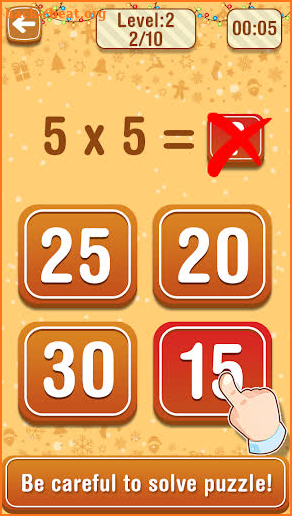 Learn Multiplication Table - Christmas Math Game screenshot