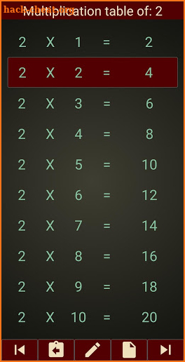 Learn Multiplication tables screenshot
