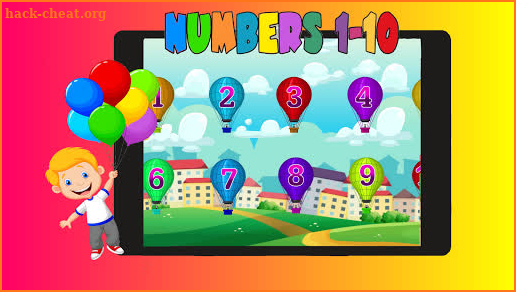 Learn Numbers 1 to 10 in English with balloons screenshot