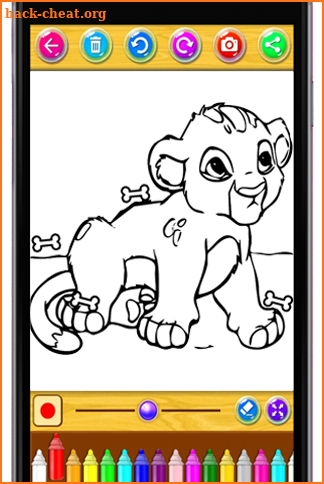 Learn Painting Coloring for The King Lion by Fans screenshot