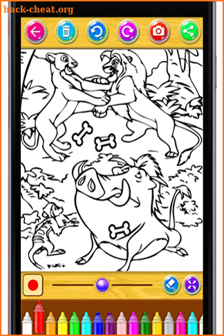 Learn Painting Coloring for The King Lion by Fans screenshot