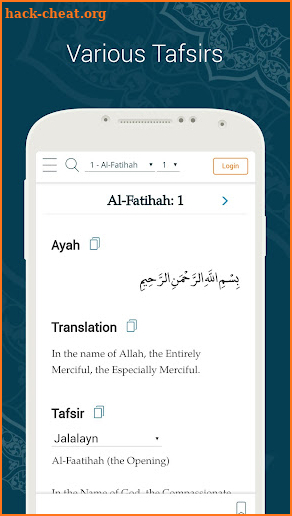 Learn Quran Tafsir: Read Tafsir & Quran Search screenshot