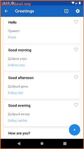 Learn Russian Phrasebook Pro screenshot