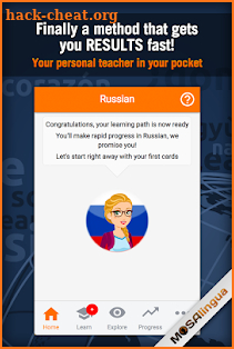 Learn Russian with MosaLingua screenshot