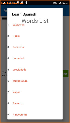 Learn Spanish (15000 Spanish words ) screenshot