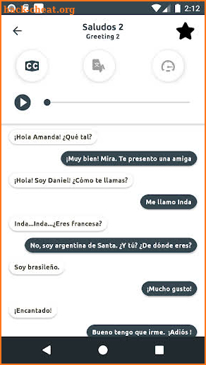Learn Spanish - Listening and Speaking screenshot