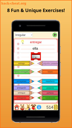 Learn Spanish Verb Conjugations with Verbugator screenshot