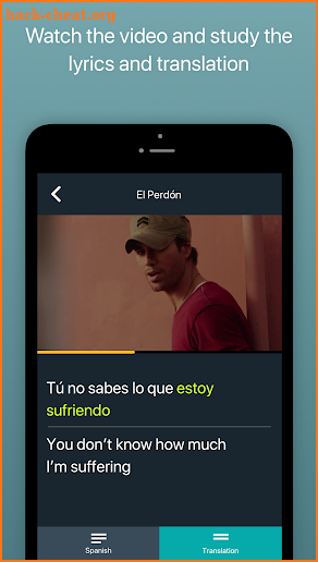 Learn Spanish with Lirica: Music Language Learning screenshot