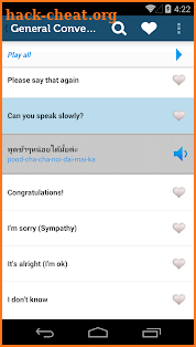 Learn Thai Pro - Phrasebook screenshot