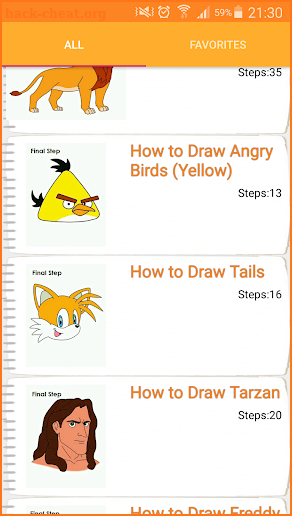 Learn to Draw cartoon characters screenshot